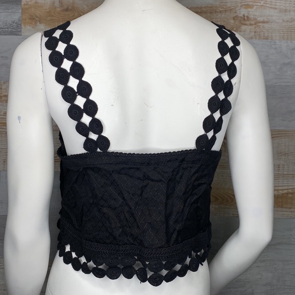 Free People Intimately black crop top size S - Picture 4 of 6